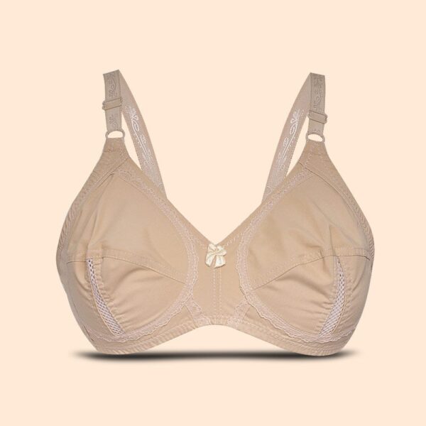 Fancy Simple Plain Cotton Bra - Image 3