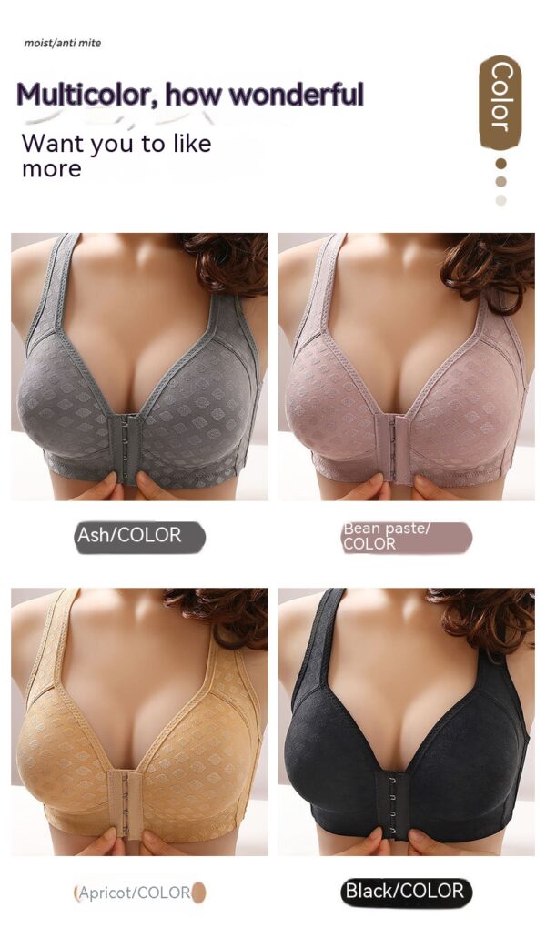 Ladies Front Buckle Female Large Size Thin Bras - Image 2