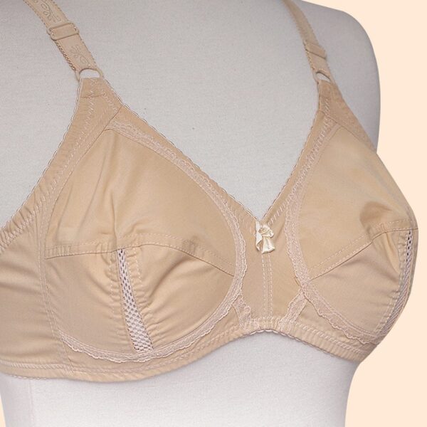 Fancy Simple Plain Cotton Bra - Image 2