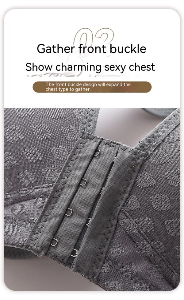Ladies Front Buckle Female Large Size Thin Bras - Image 9