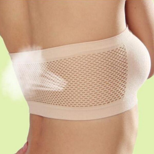 Seamless Top Tube Bra for Girls Free Size New Style Strapless Brassiere For Sleeping, Training and Casual Use Brazer for Women in Black and Skin Colors Fits the Most Cups - Image 7